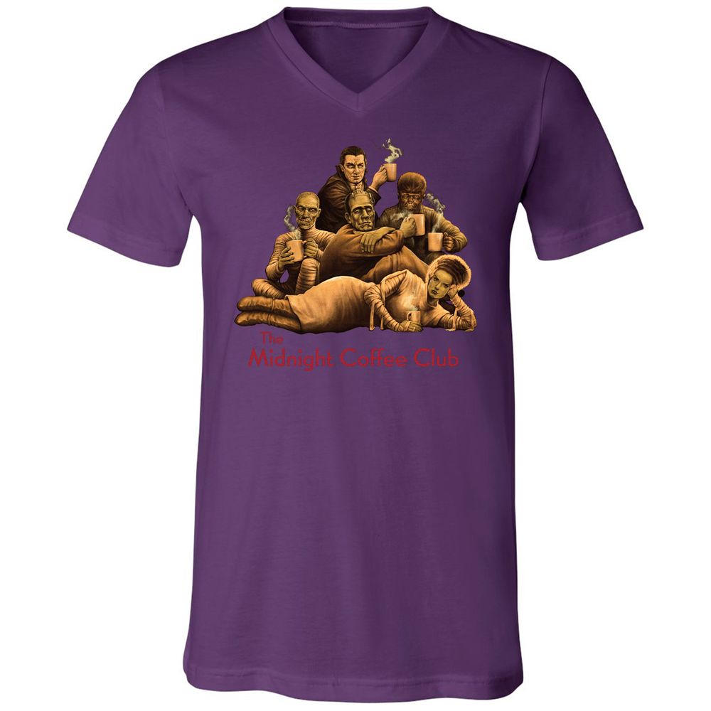 Unisex V-Neck T-Shirt - KFA9JNBS - Team Purple - 9