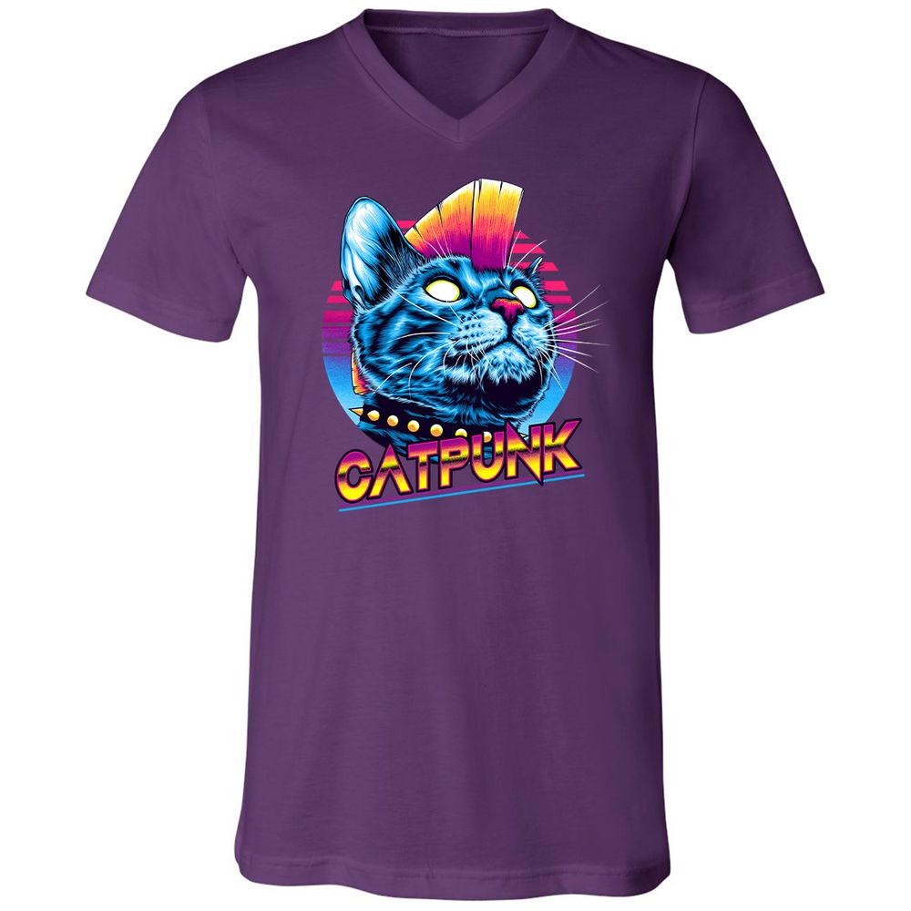 Unisex V-Neck T-Shirt - RL15KK8H - Team Purple - 9