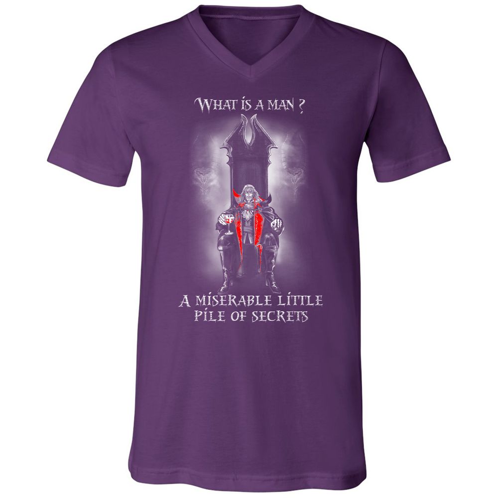 Unisex V-Neck T-Shirt - V26AQM6W - Team Purple - 9
