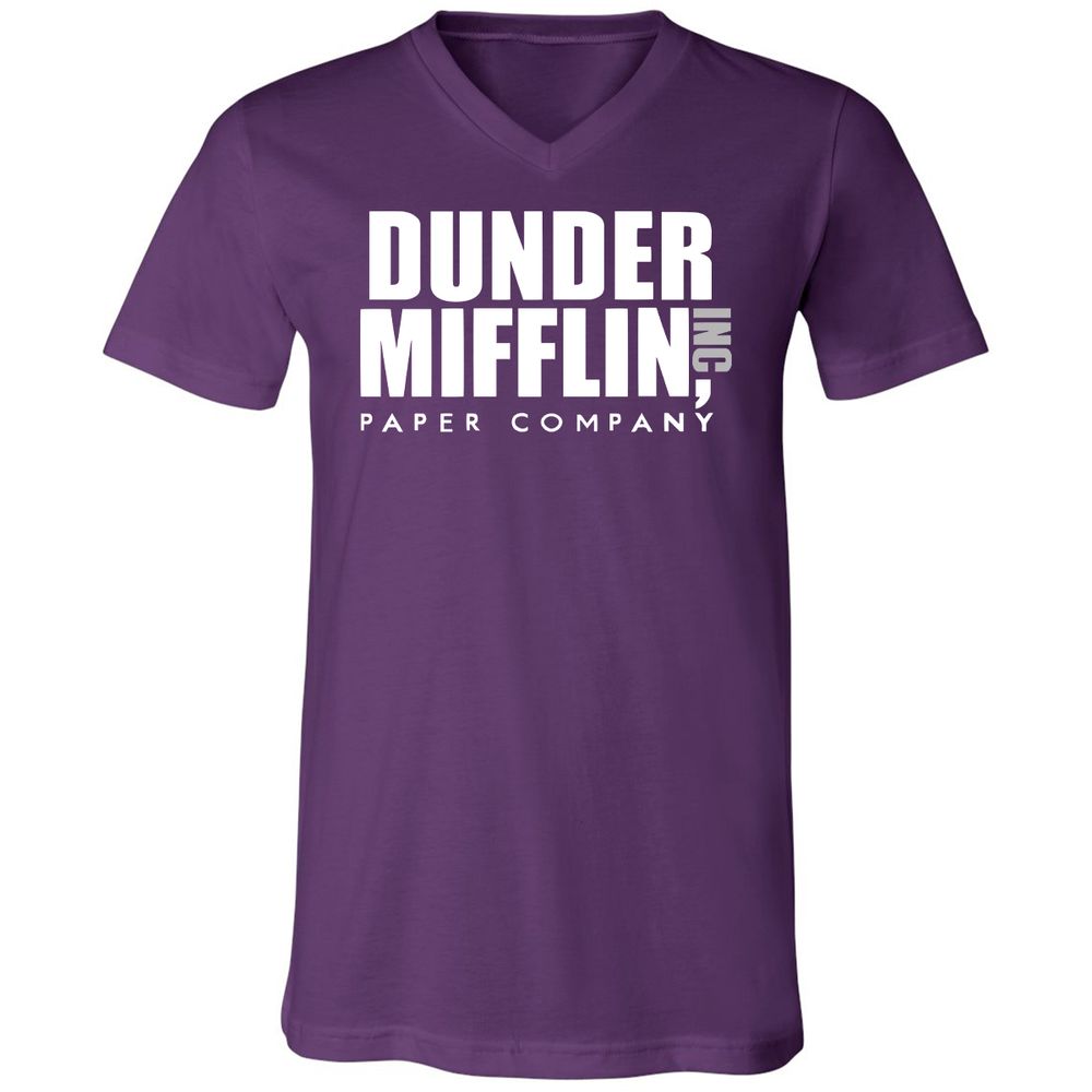 Unisex V-Neck T-Shirt - 69Q1TDTU - Team Purple - 9