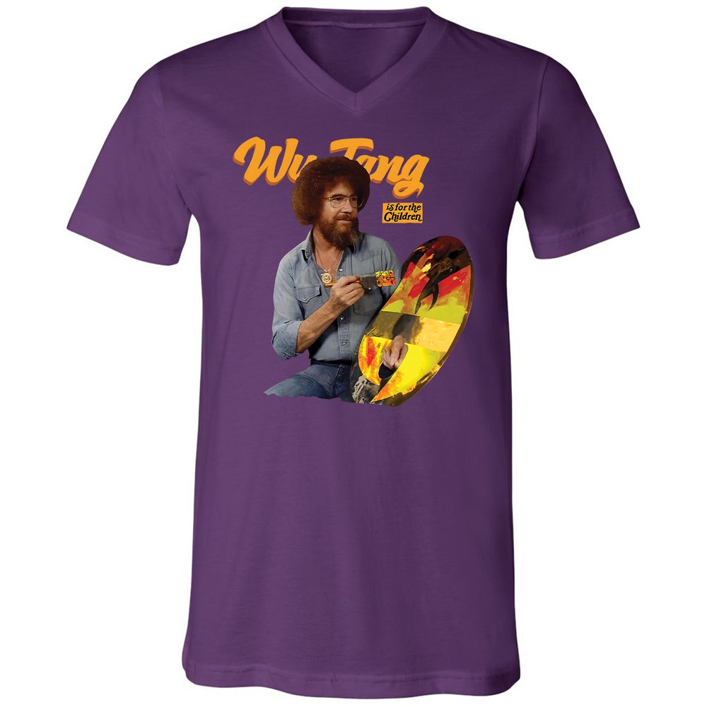 Unisex V-Neck T-Shirt - 14APS857 - Team Purple - 9