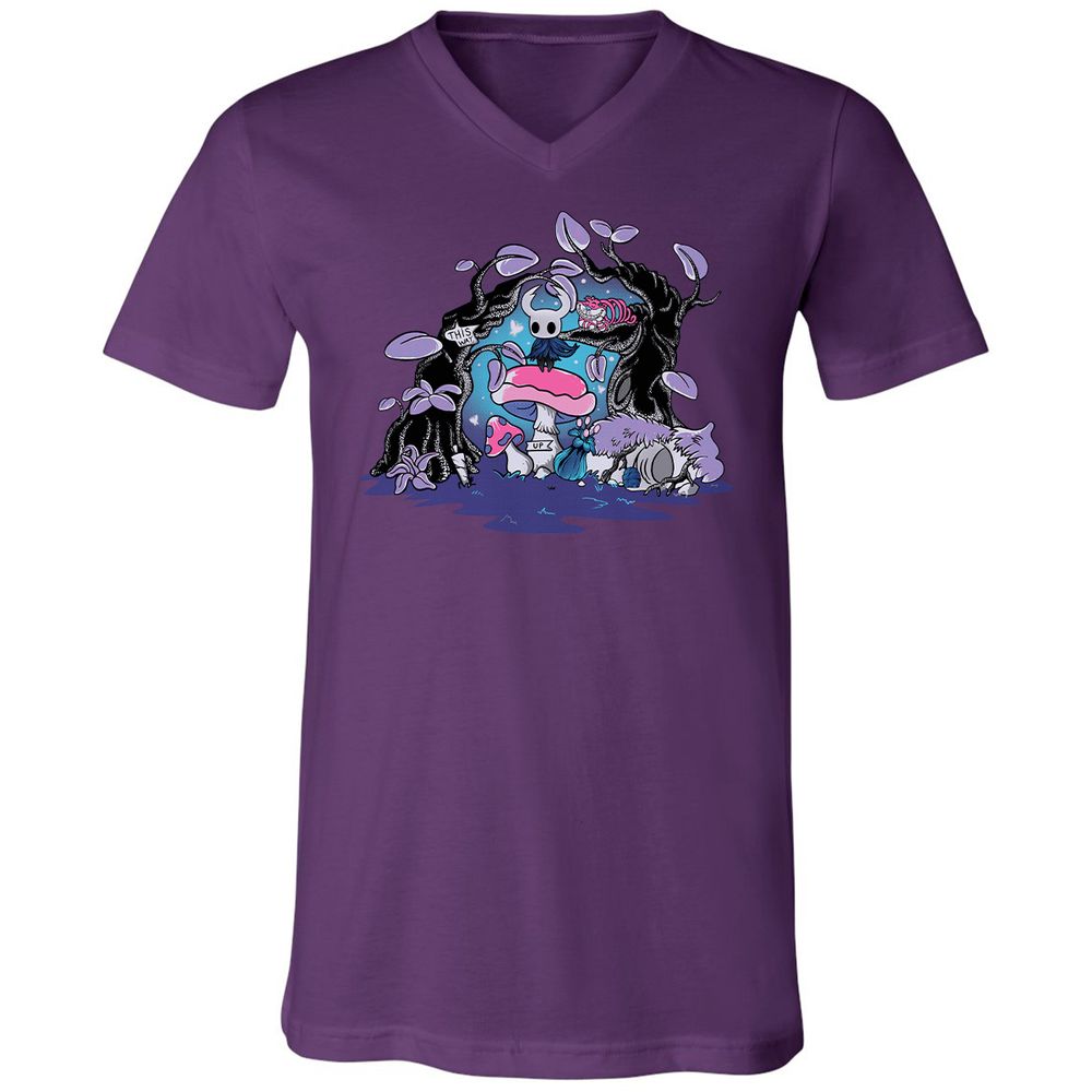 Unisex V-Neck T-Shirt - YFHR4NY1 - Team Purple - 9