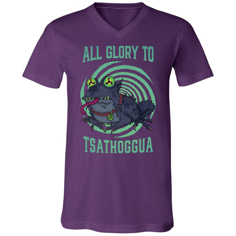 Unisex V-Neck T-Shirt - 2R1FEV9B - Team Purple - 9