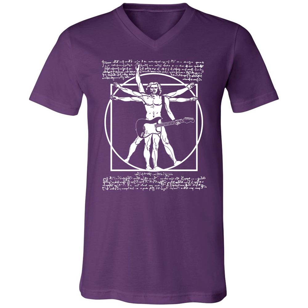 Unisex V-Neck T-Shirt - WF9HMBSC - Team Purple - 9