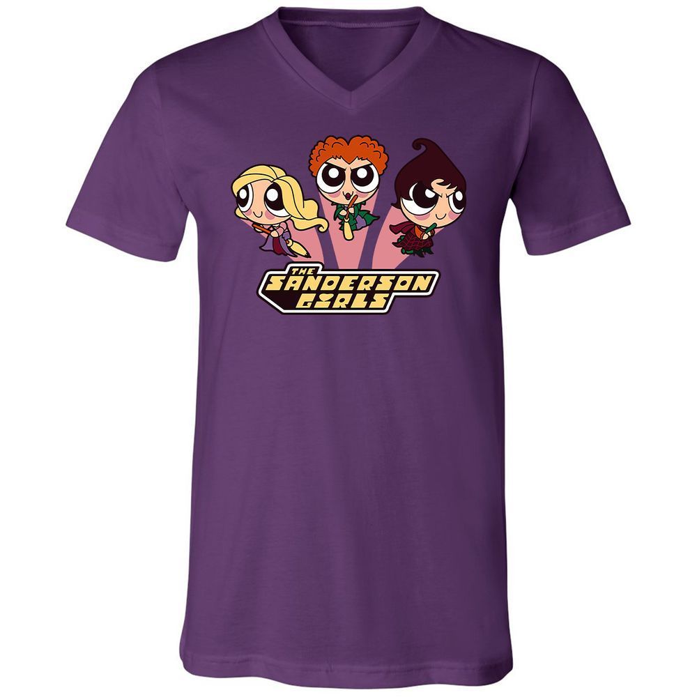 Unisex V-Neck T-Shirt - GZGTFH9X - Team Purple - 9