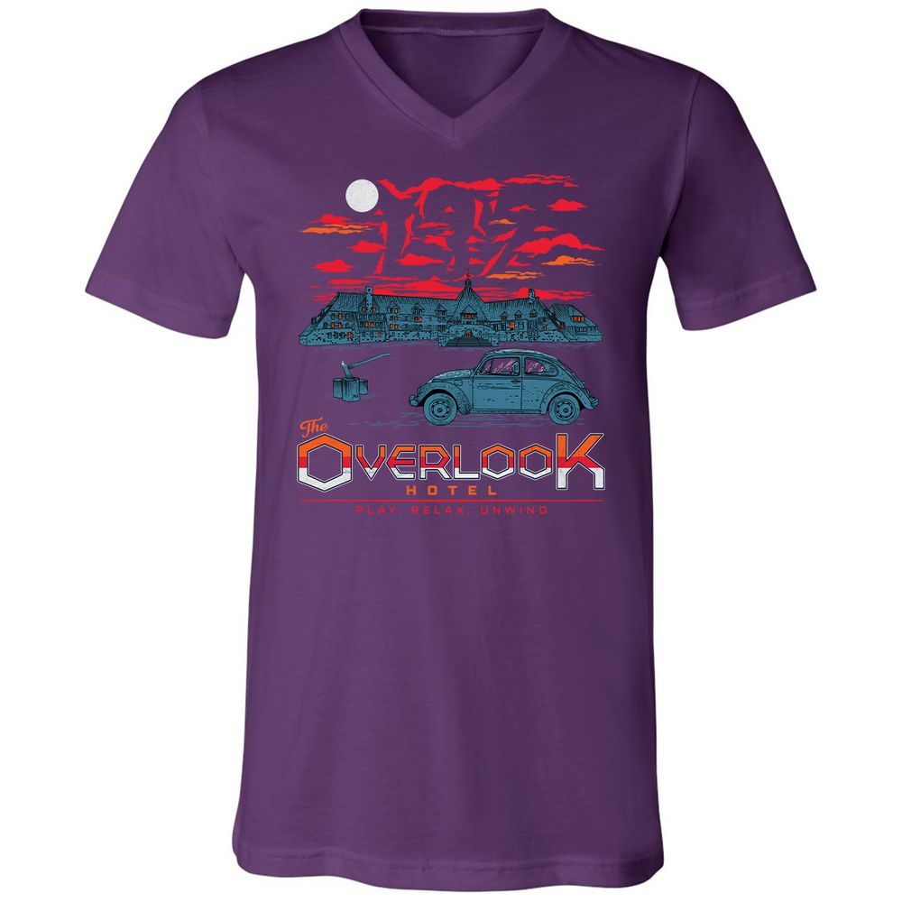 Unisex V-Neck T-Shirt - SKKS5CML - Team Purple - 9