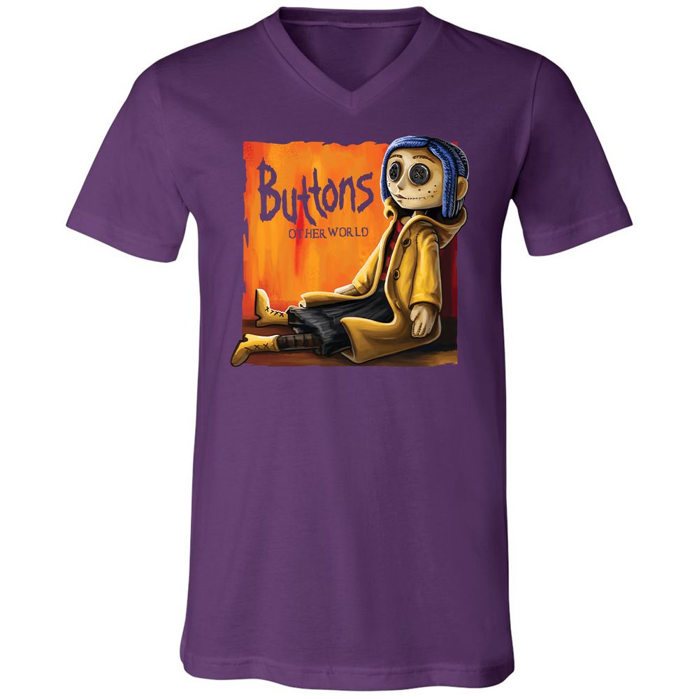 Unisex V-Neck T-Shirt - VULUVM1Y - Team Purple - 9