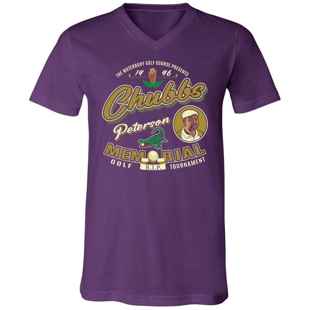 Unisex V-Neck T-Shirt - H8LZD6N1 - Team Purple - 9