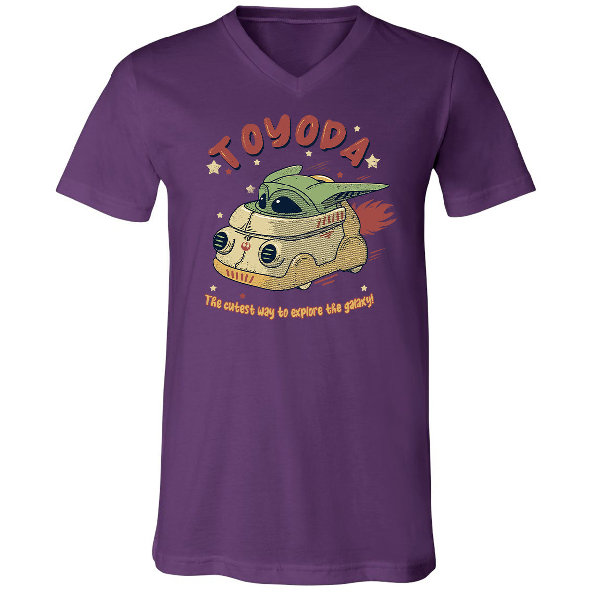 Unisex V-Neck T-Shirt - NYPMNUGJ - Team Purple - 9