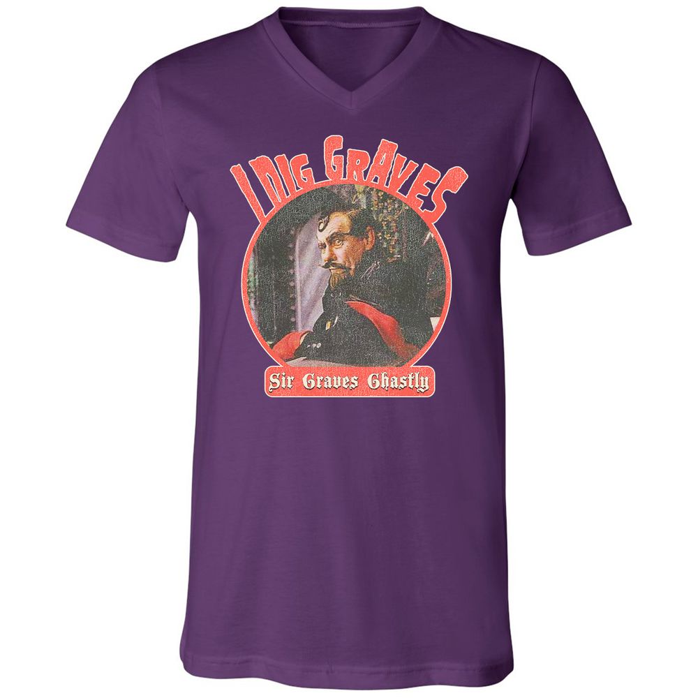 Unisex V-Neck T-Shirt - EBP7BS3U - Team Purple - 9