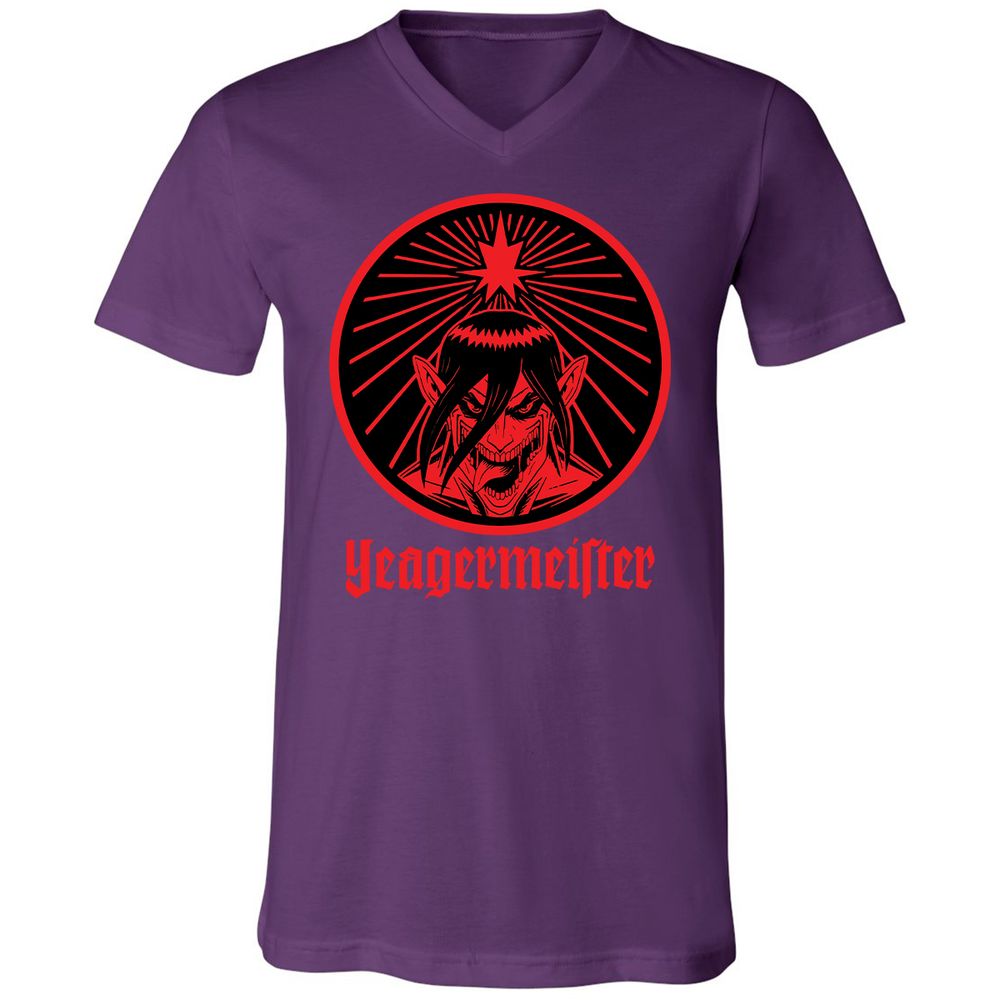 Unisex V-Neck T-Shirt - UA86F2QV - Team Purple - 9