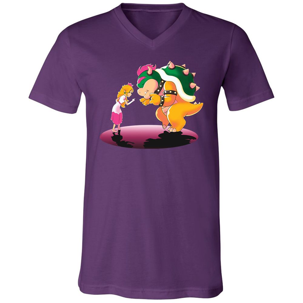 Unisex V-Neck T-Shirt - LNJTFT3E - Team Purple - 9