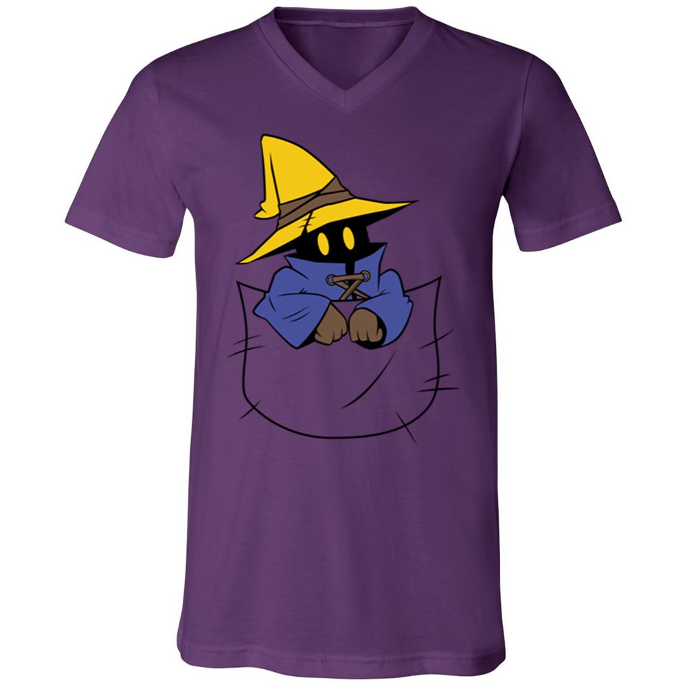 Unisex V-Neck T-Shirt - 6GYFU8KY - Team Purple - 9