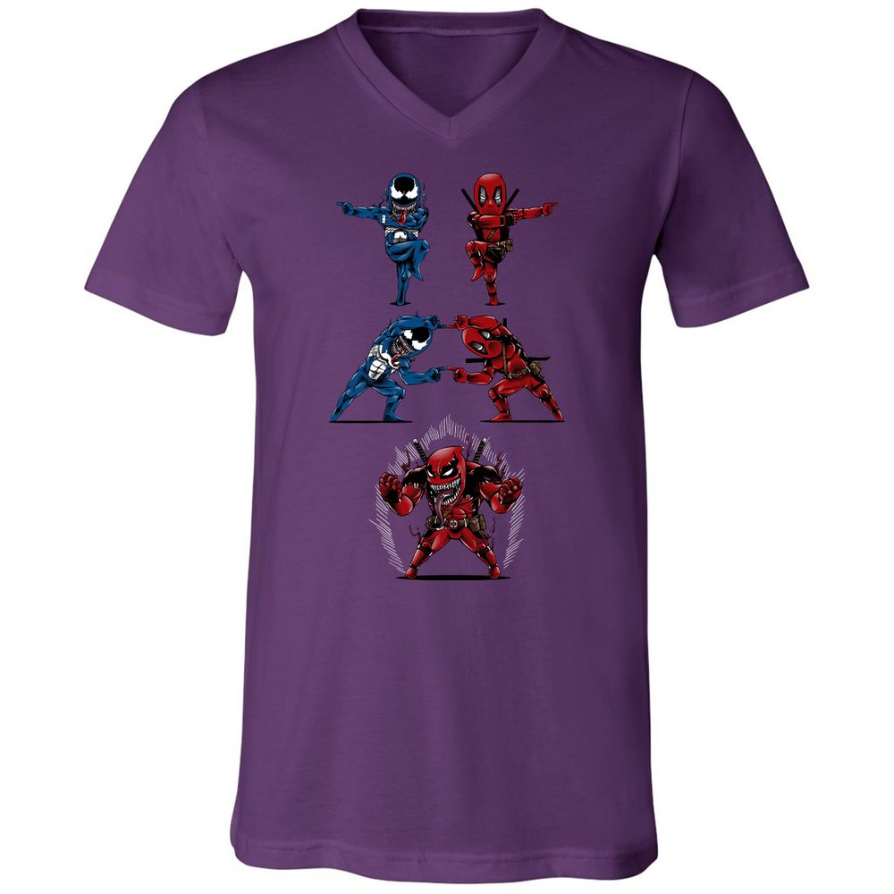 Unisex V-Neck T-Shirt - LVVE9C4D - Team Purple - 9