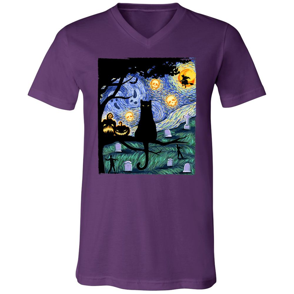 Unisex V-Neck T-Shirt - MFG2B8LN - Team Purple - 9