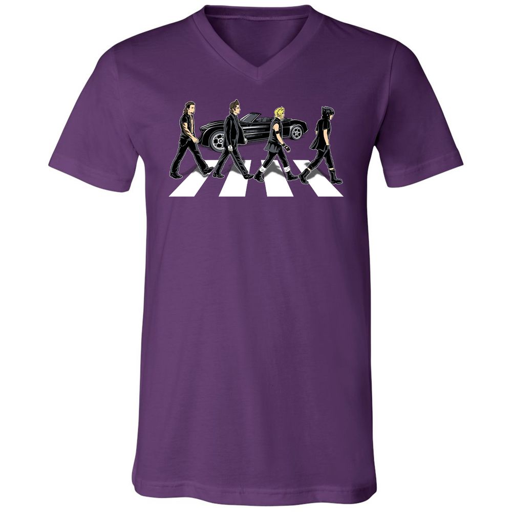 Unisex V-Neck T-Shirt - GMDS5DWA - Team Purple - 9