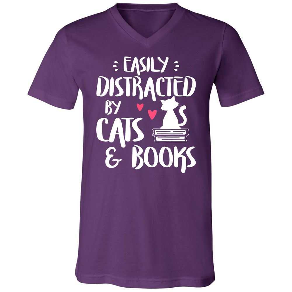 Unisex V-Neck T-Shirt - ERV53A22 - Team Purple - 9