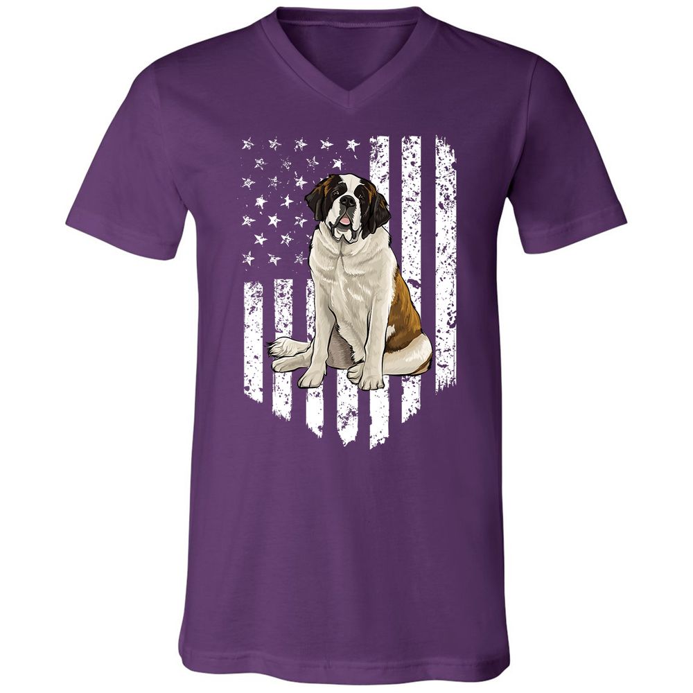 Unisex V-Neck T-Shirt - JVWBP7RT - Team Purple - 9