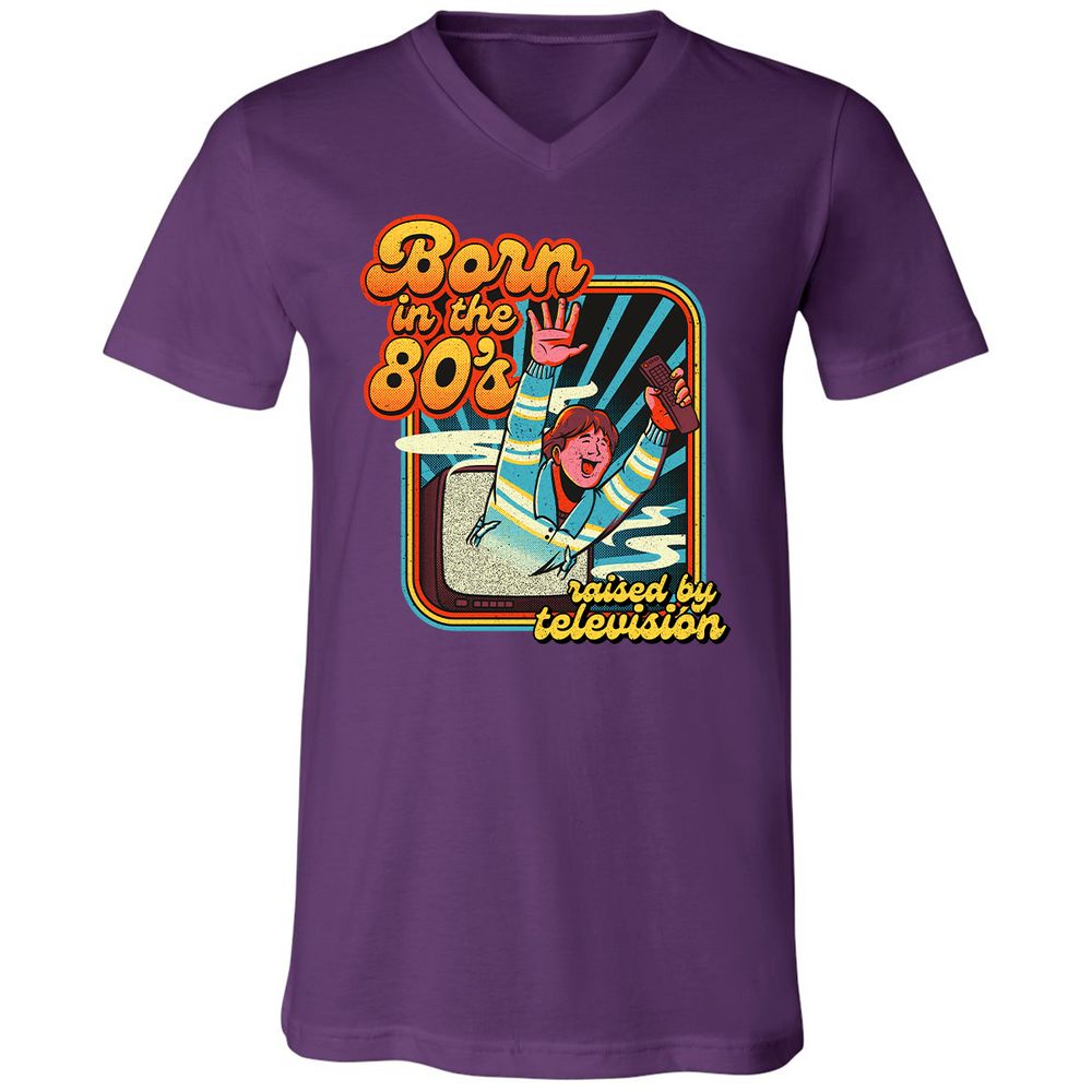 Unisex V-Neck T-Shirt - FSB24GAW - Team Purple - 9