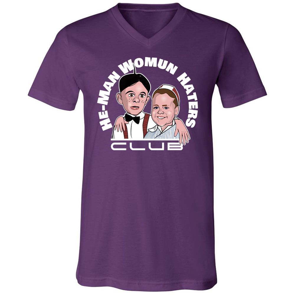 Unisex V-Neck T-Shirt - NZM4XFY2 - Team Purple - 9