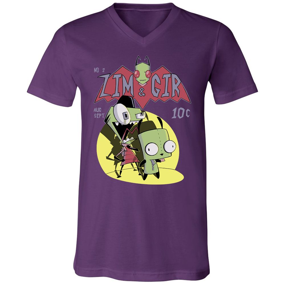Unisex V-Neck T-Shirt - 9CESSR8T - Team Purple - 9