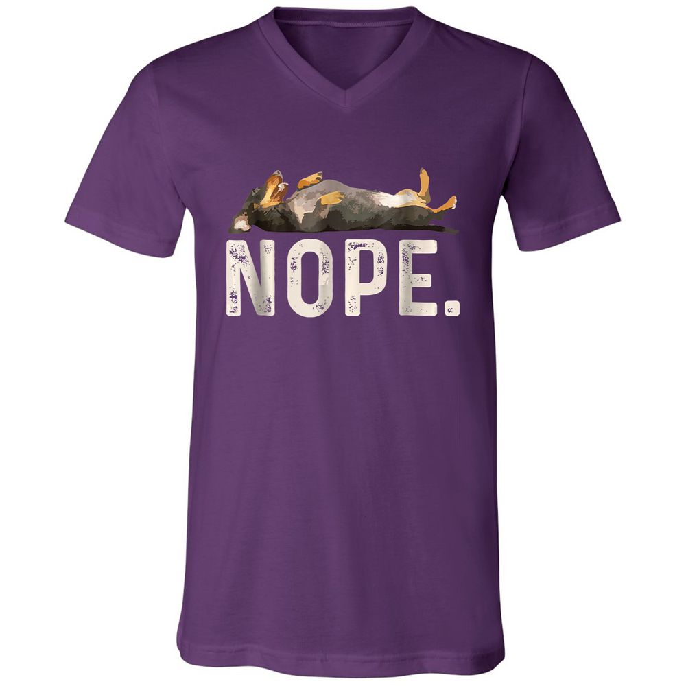 Unisex V-Neck T-Shirt - SVSUFBLT - Team Purple - 9
