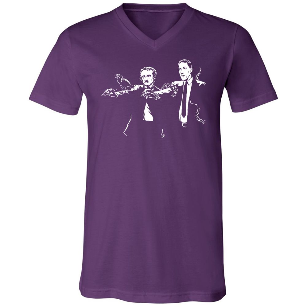 Unisex V-Neck T-Shirt - FSHCEVVY - Team Purple - 9
