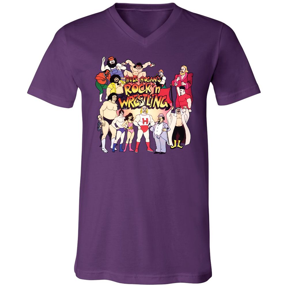 Unisex V-Neck T-Shirt - KF4R6KFH - Team Purple - 9