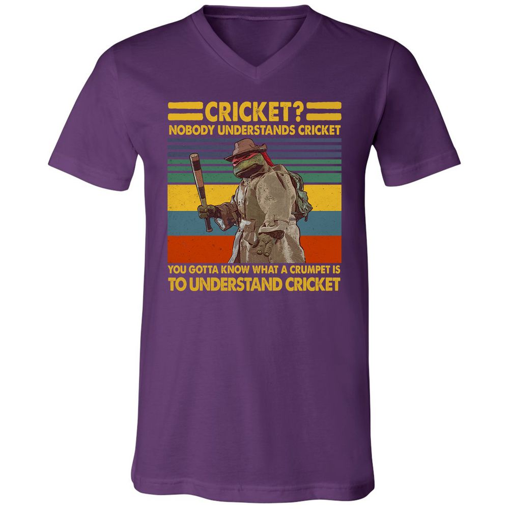 Unisex V-Neck T-Shirt - NVGAM4PP - Team Purple - 9