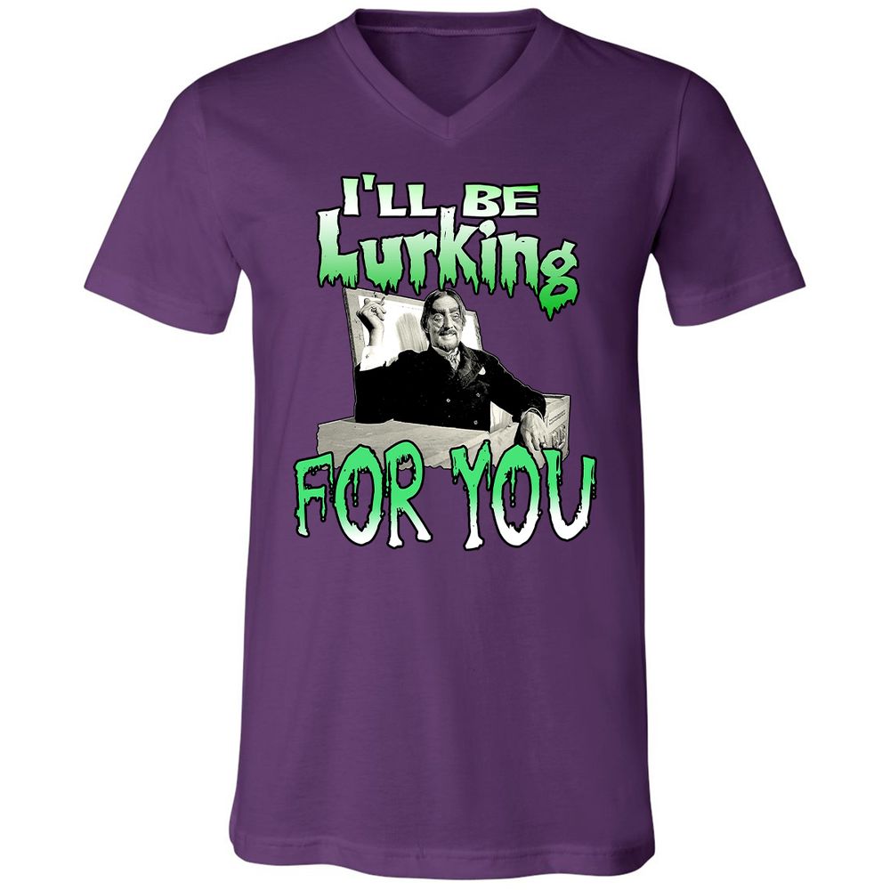 Unisex V-Neck T-Shirt - HTW4R57V - Team Purple - 9