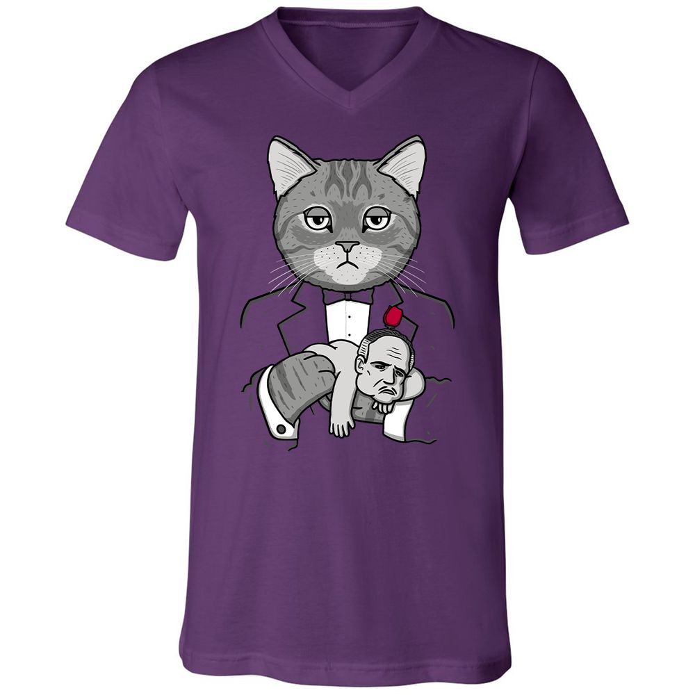 Unisex V-Neck T-Shirt - 6NVCMKW7 - Team Purple - 9