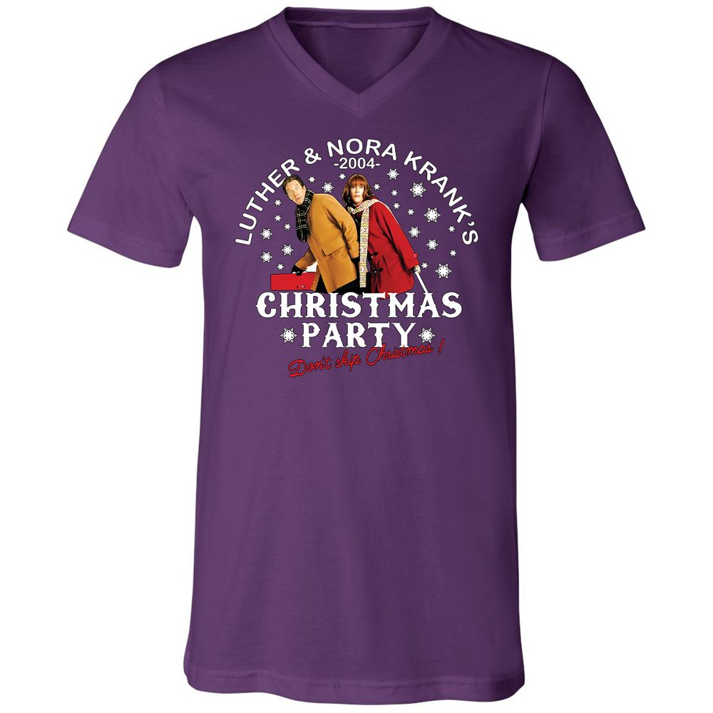 Unisex V-Neck T-Shirt - 6FLRCTA8 - Team Purple - 9