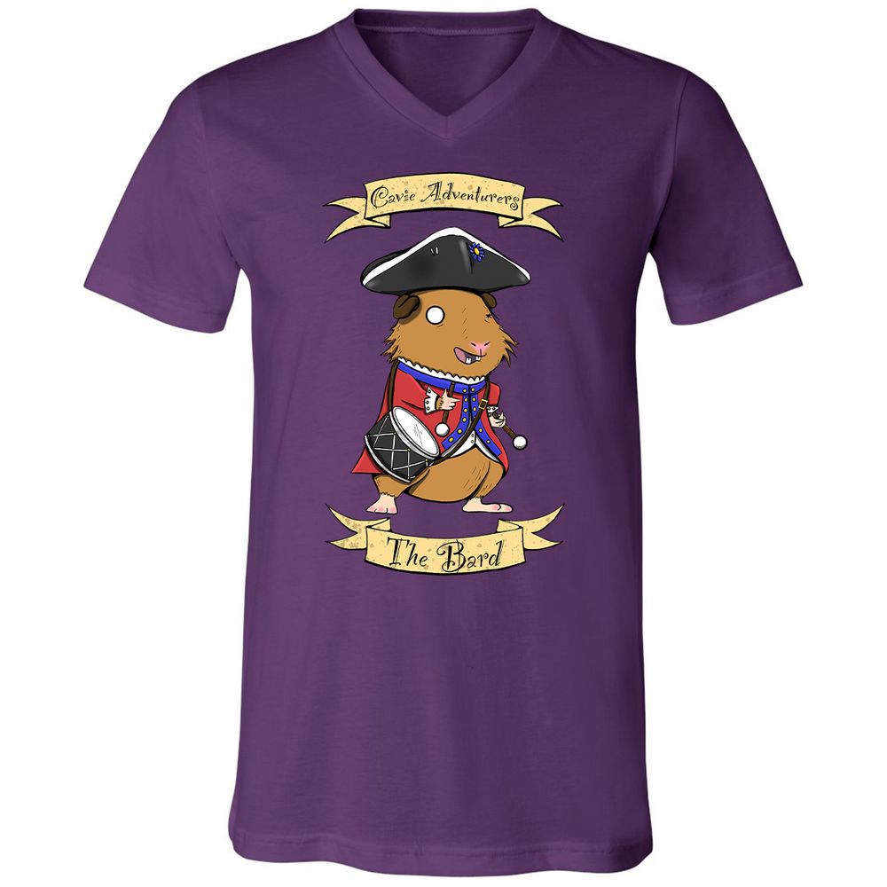 Unisex V-Neck T-Shirt - AZ7JFTVF - Team Purple - 9