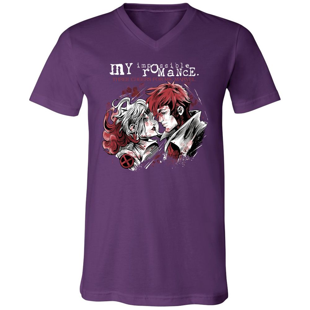 Unisex V-Neck T-Shirt - 8FUTW56Y - Team Purple - 9