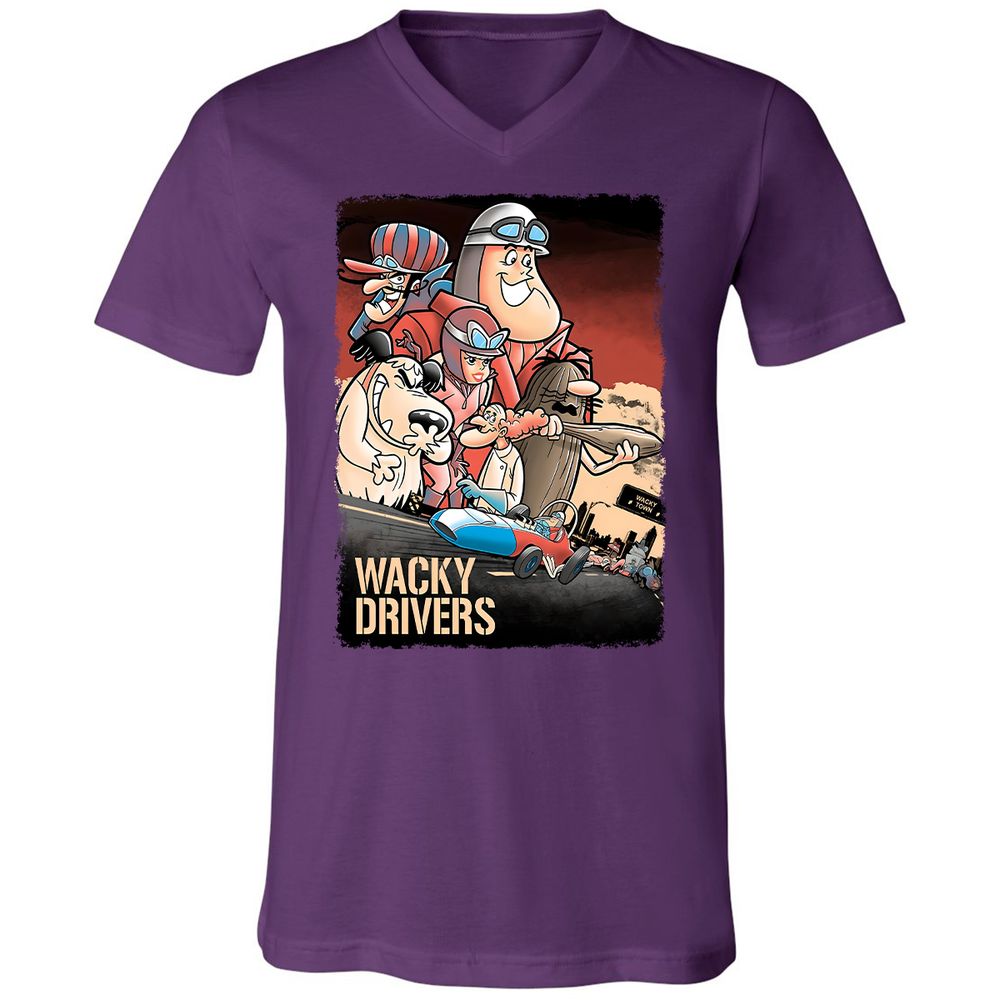 Unisex V-Neck T-Shirt - PZME1AAS - Team Purple - 9