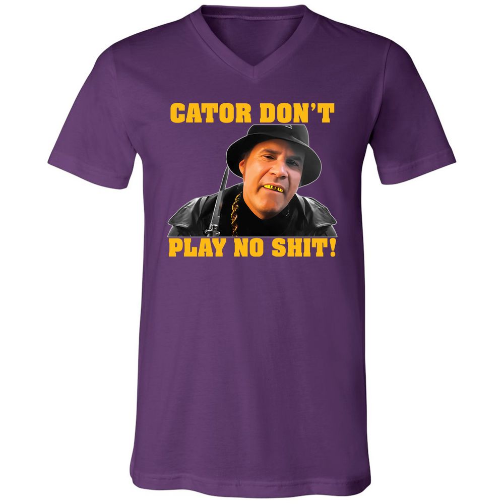 Unisex V-Neck T-Shirt - 1YLKGNA2 - Team Purple - 9