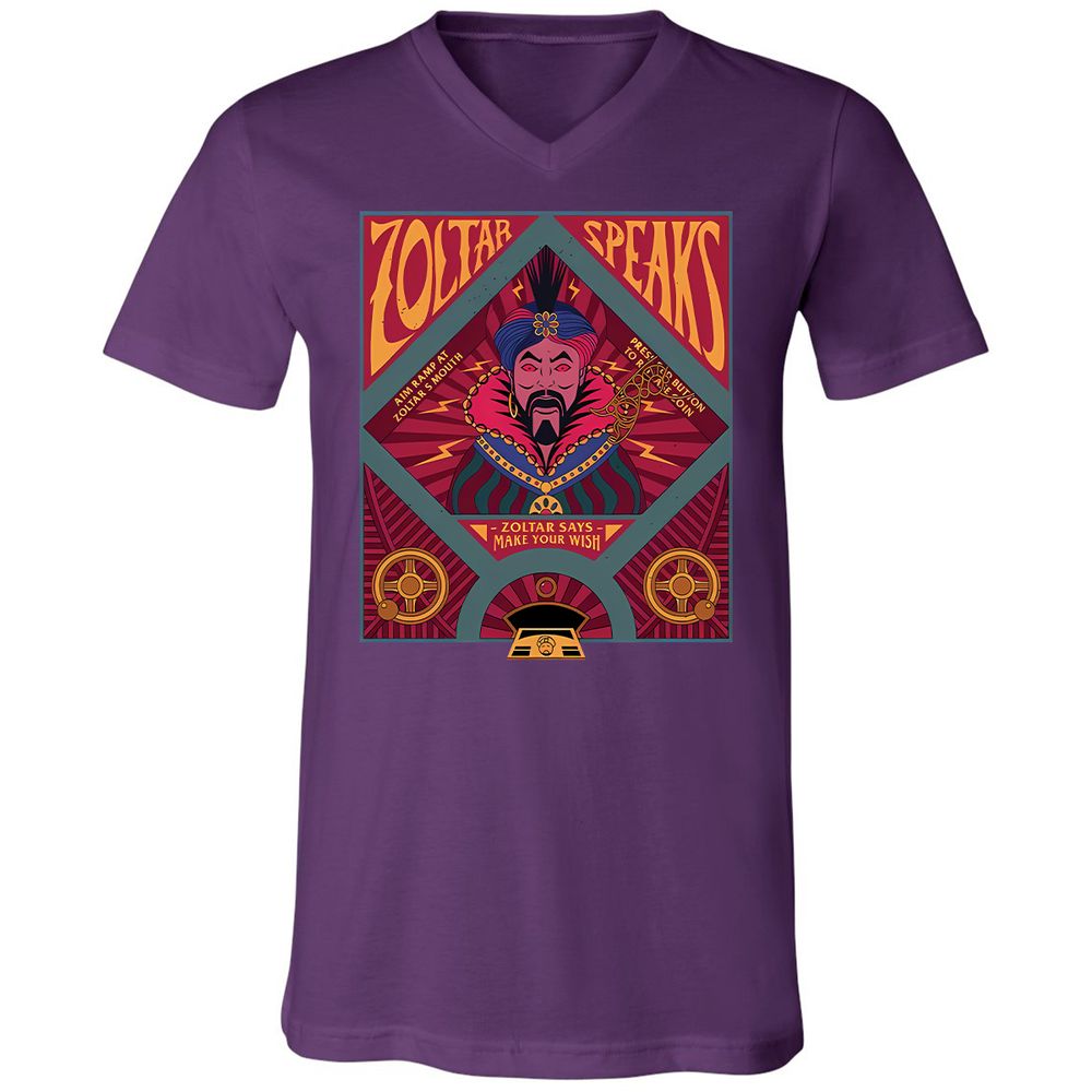 Unisex V-Neck T-Shirt - 6ZF713BD - Team Purple - 9
