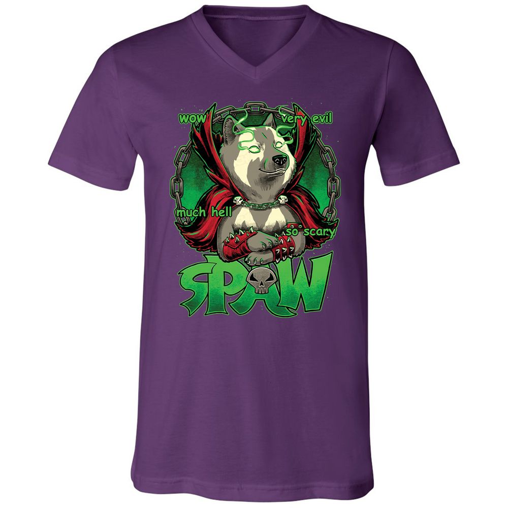 Unisex V-Neck T-Shirt - 4B9BSMXV - Team Purple - 9
