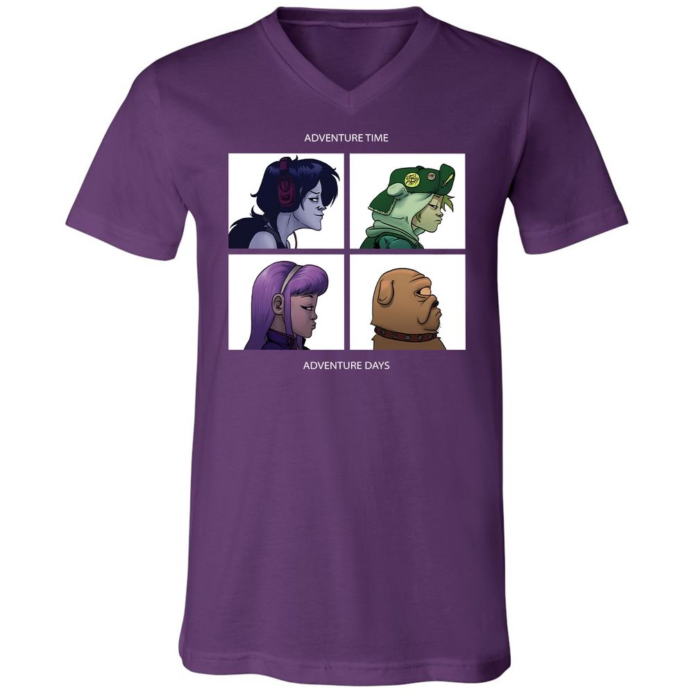Unisex V-Neck T-Shirt - 6F5AVUWP - Team Purple - 9