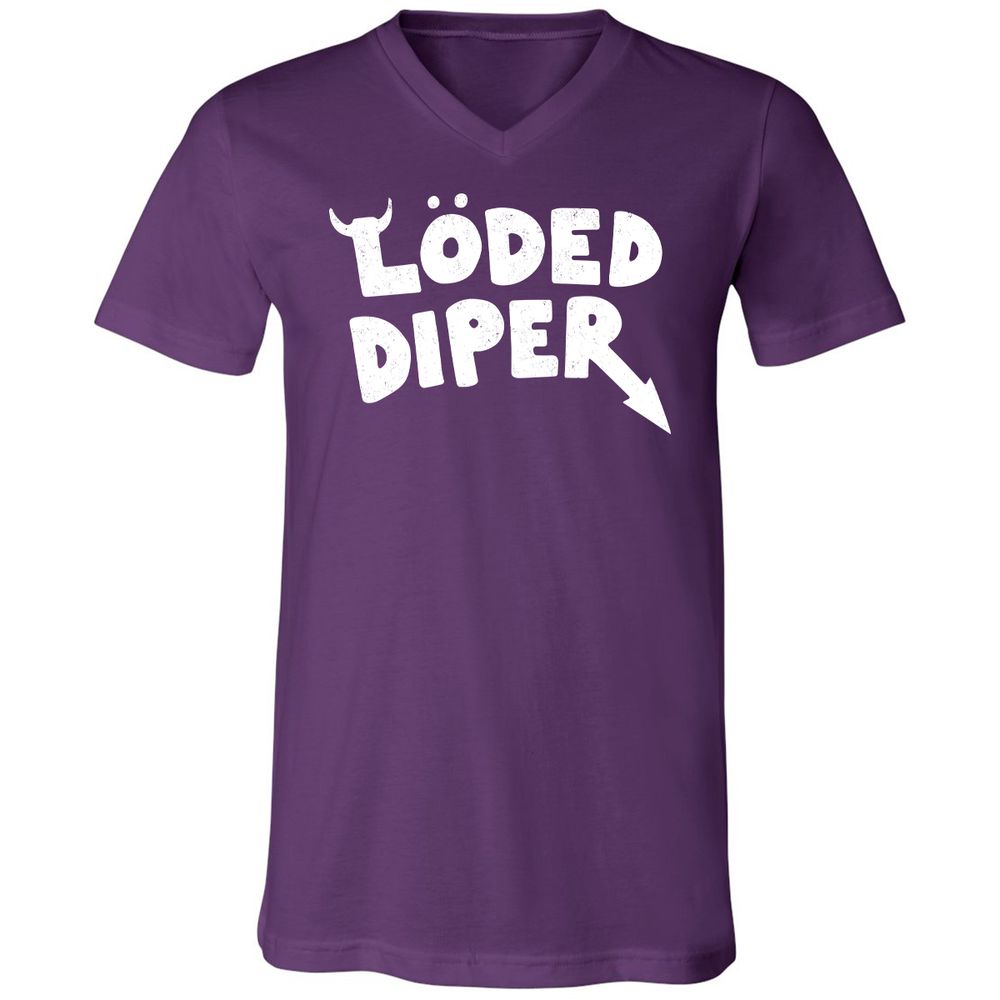 Unisex V-Neck T-Shirt - 1TWPBP3G - Team Purple - 9