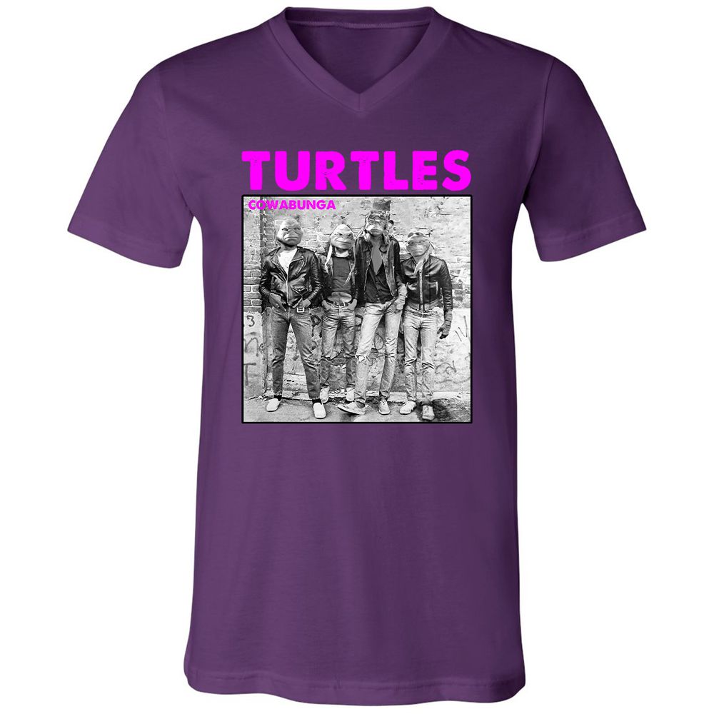 Unisex V-Neck T-Shirt - AZWV2G3V - Team Purple - 9