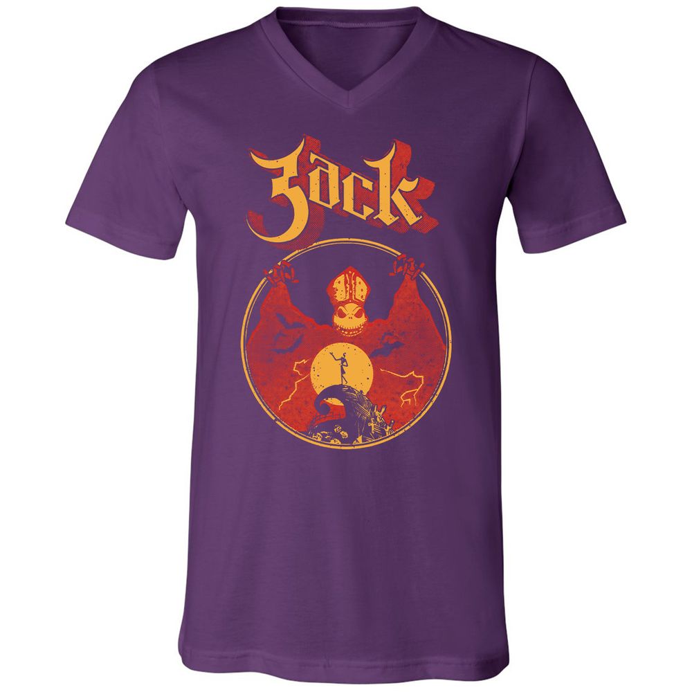 Unisex V-Neck T-Shirt - HVKTDFCN - Team Purple - 9