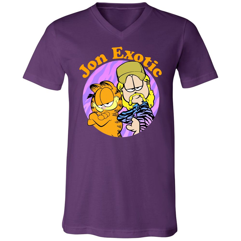 Unisex V-Neck T-Shirt - A4XWUCL1 - Team Purple - 9