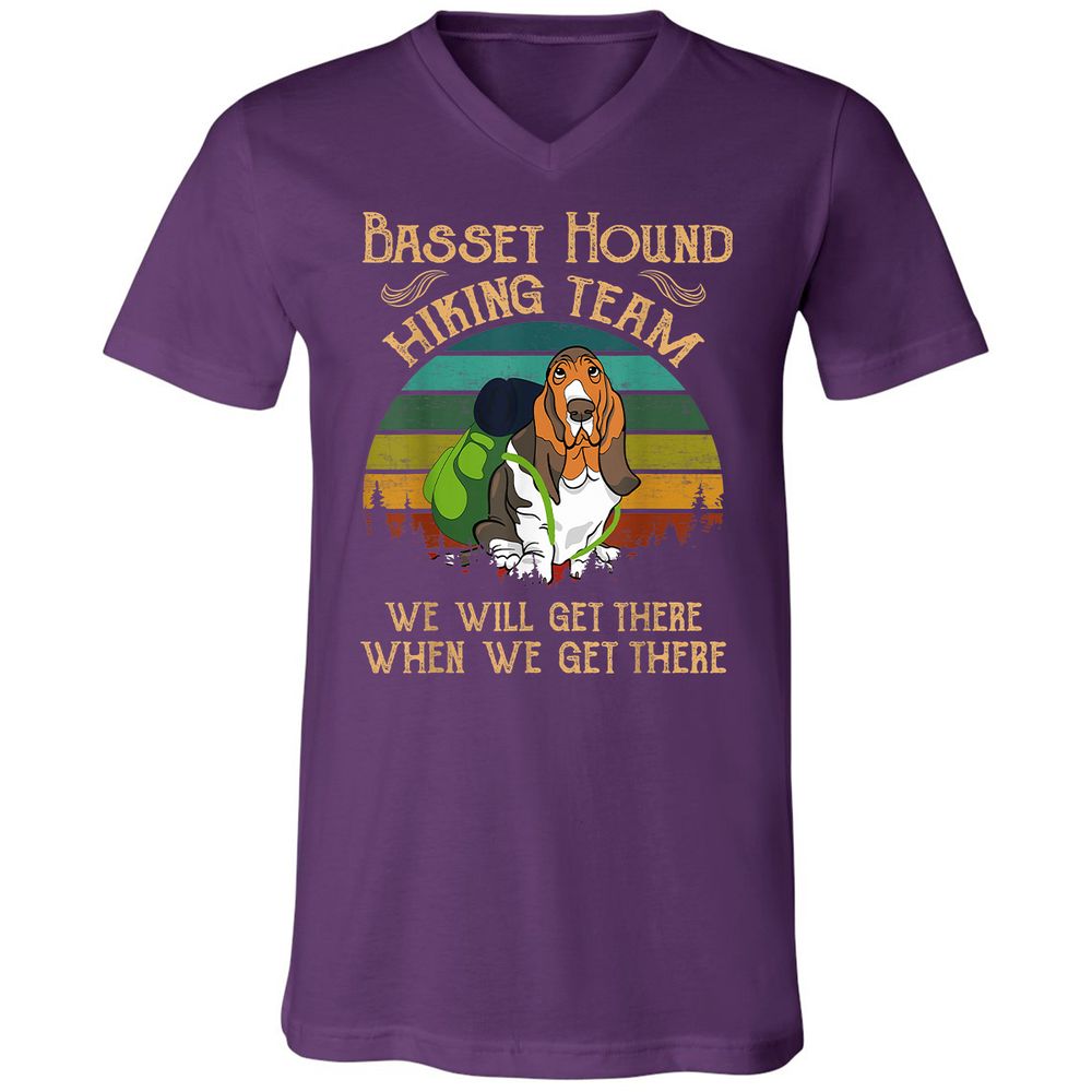 Unisex V-Neck T-Shirt - DB8AT6NY - Team Purple - 9