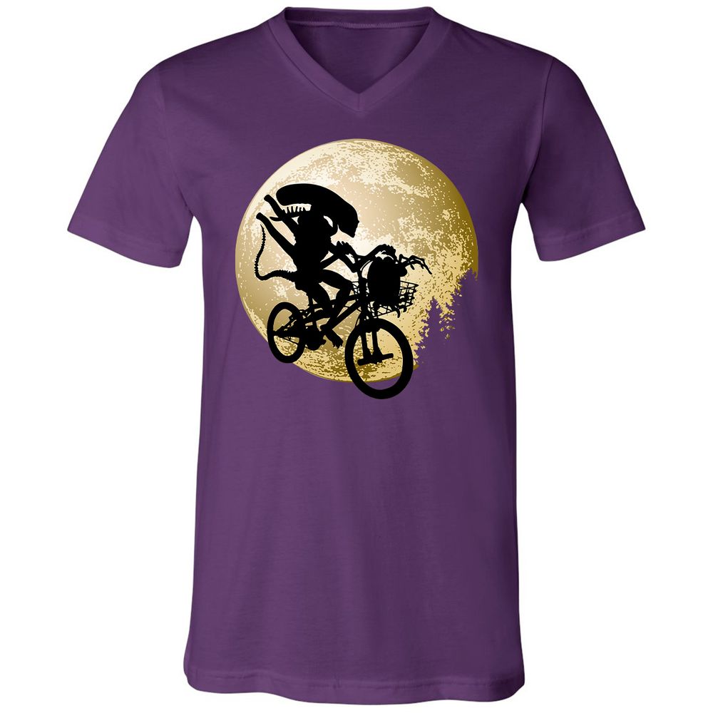 Unisex V-Neck T-Shirt - G3YM7JHR - Team Purple - 9
