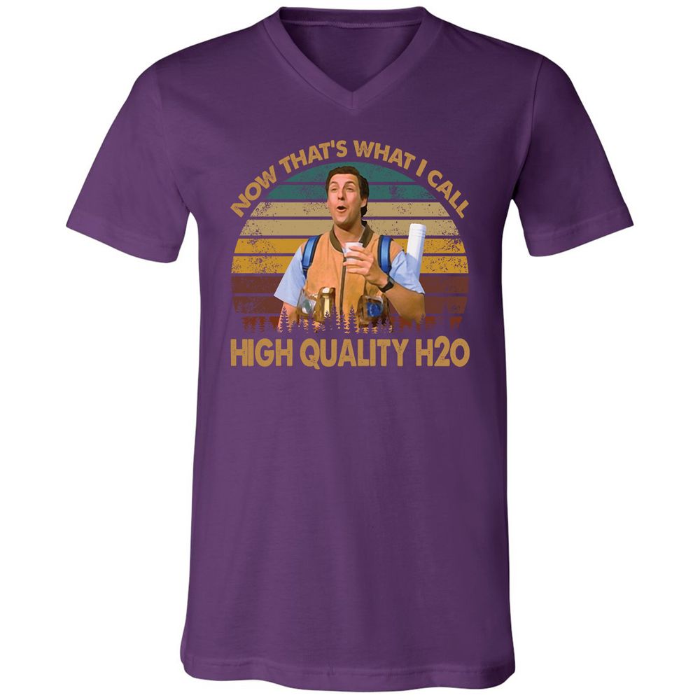 Unisex V-Neck T-Shirt - Z98F54QQ - Team Purple - 9