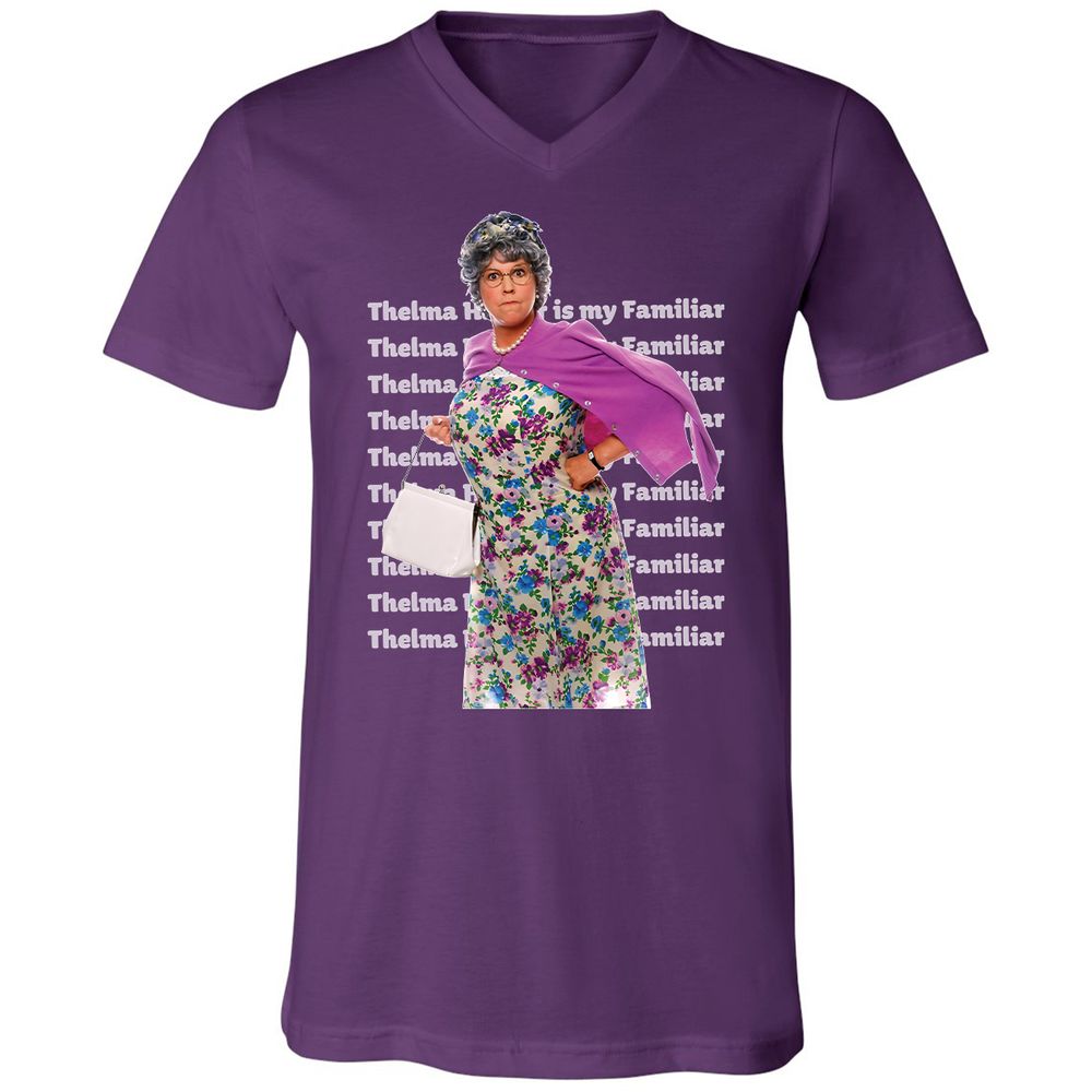 Unisex V-Neck T-Shirt - X4VU5J3U - Team Purple - 9
