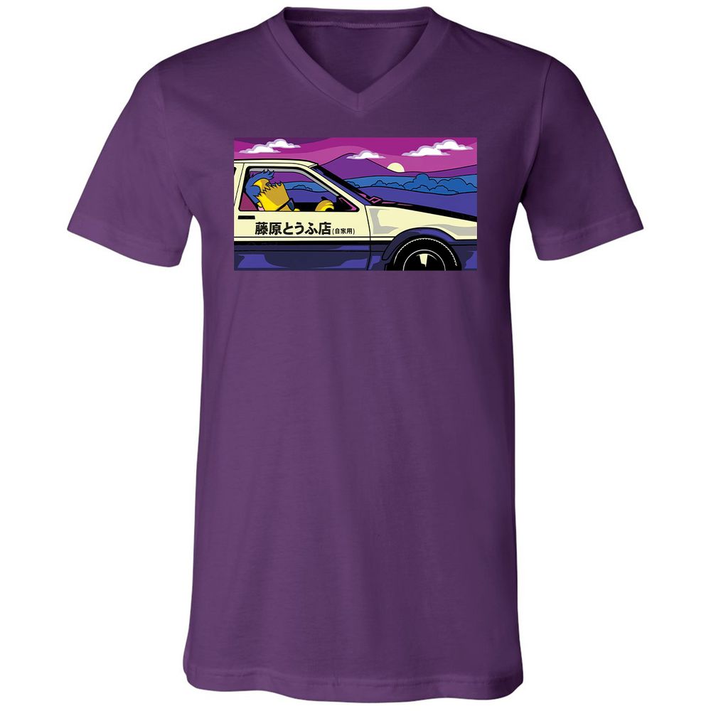 Unisex V-Neck T-Shirt - RKTEVZNB - Team Purple - 9