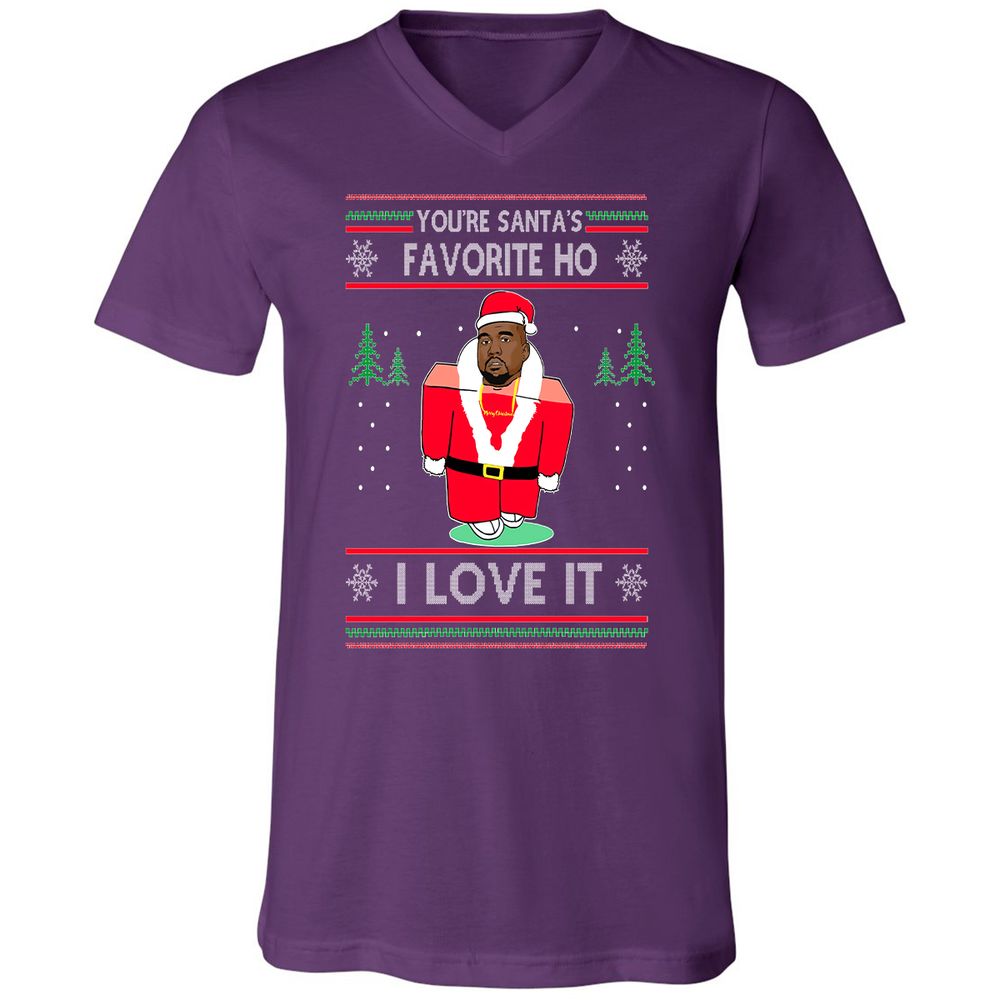 Unisex V-Neck T-Shirt - KAYDA7EP - Team Purple - 9