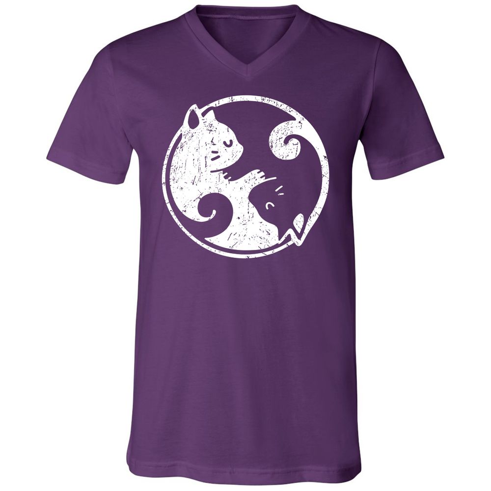 Unisex V-Neck T-Shirt - 6K3GJKV8 - Team Purple - 9